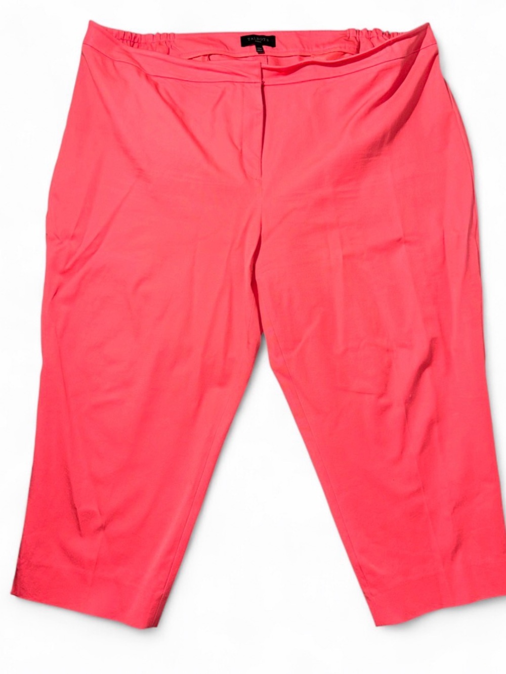 Talbots Bright Coral Pull-On Capri Pants
